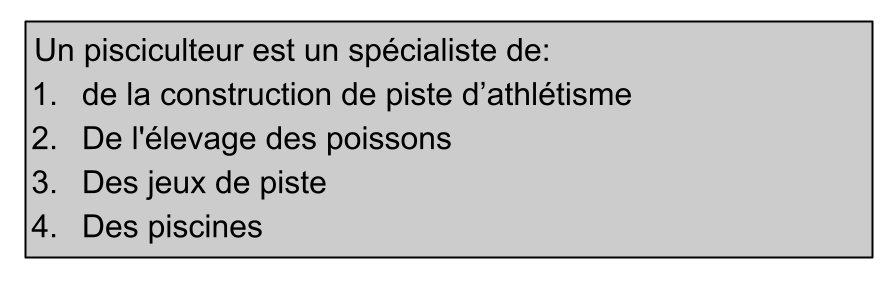 QCM Langue Française GAV 2