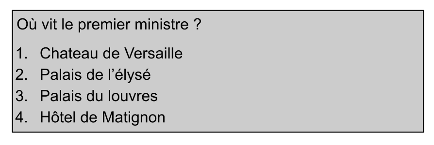 QCM culture générale GAV 4