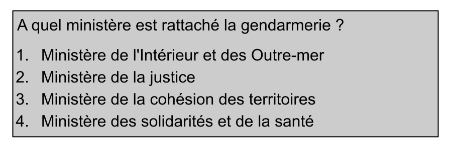 QCM culture générale GAV 5